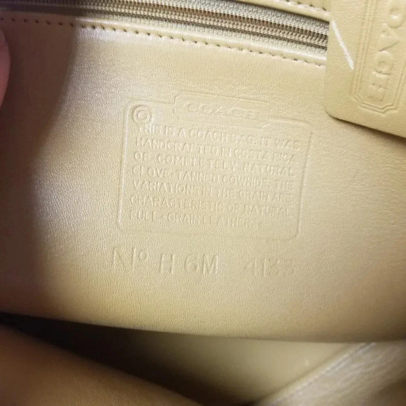 Coach Vintage Waverly Bag Saffron  Yellow #4133 - Picture 10 of 16